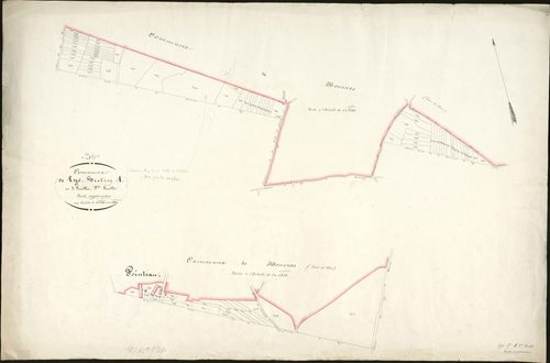 Lye - Section A3,feuille supplémentaire (feuille a été créée après la rectification des limites de la commune).