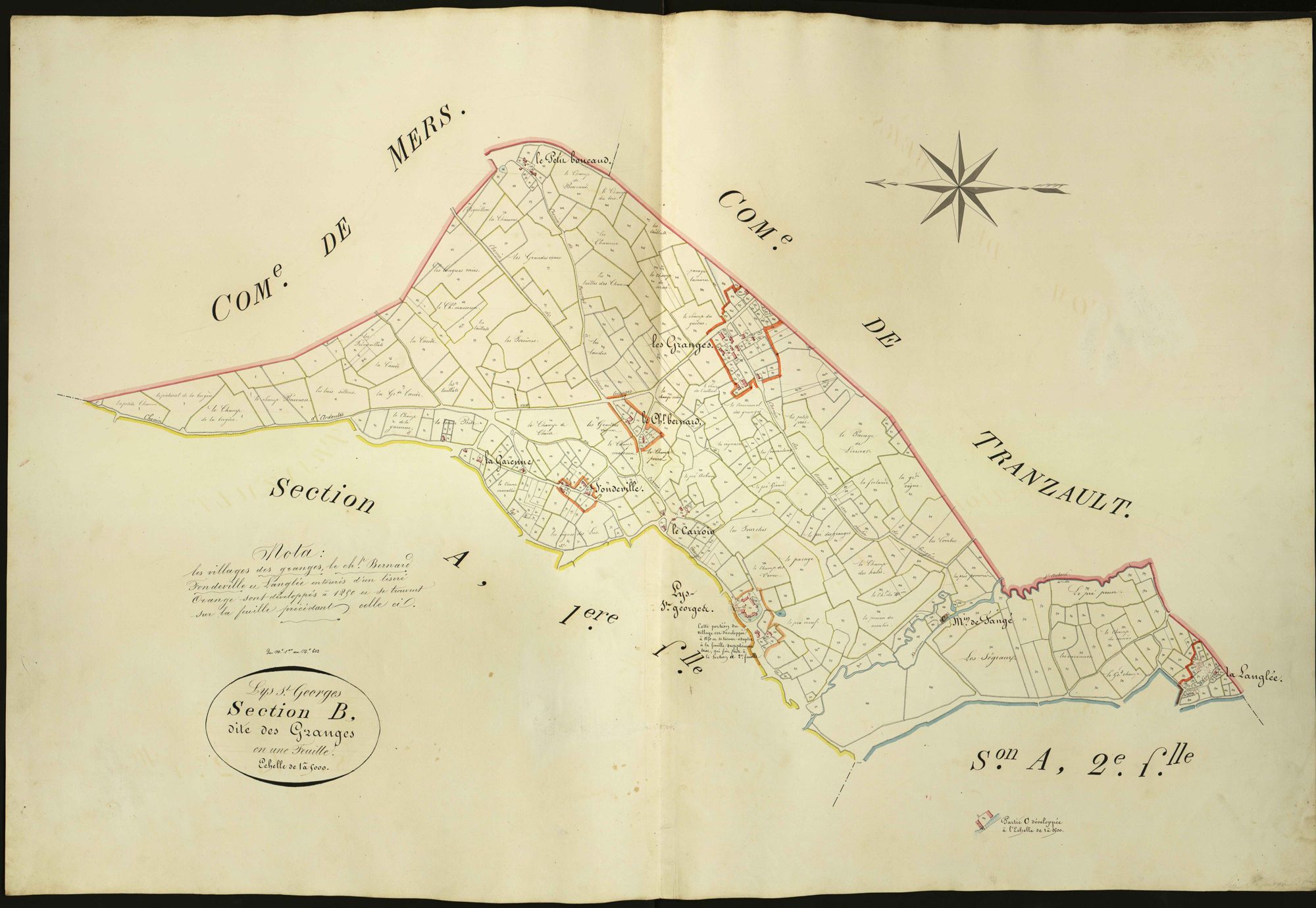 Lys-Saint-Georges - Section B, dite du Village des Grange.