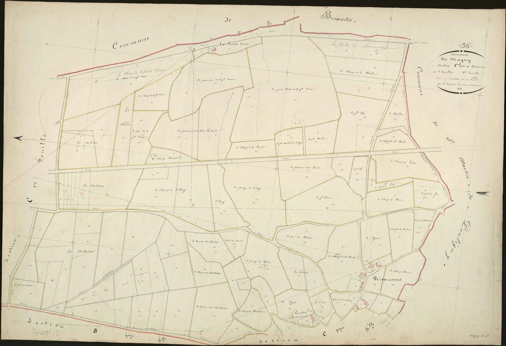 Magny - Section C2, dite de Rivarennes.