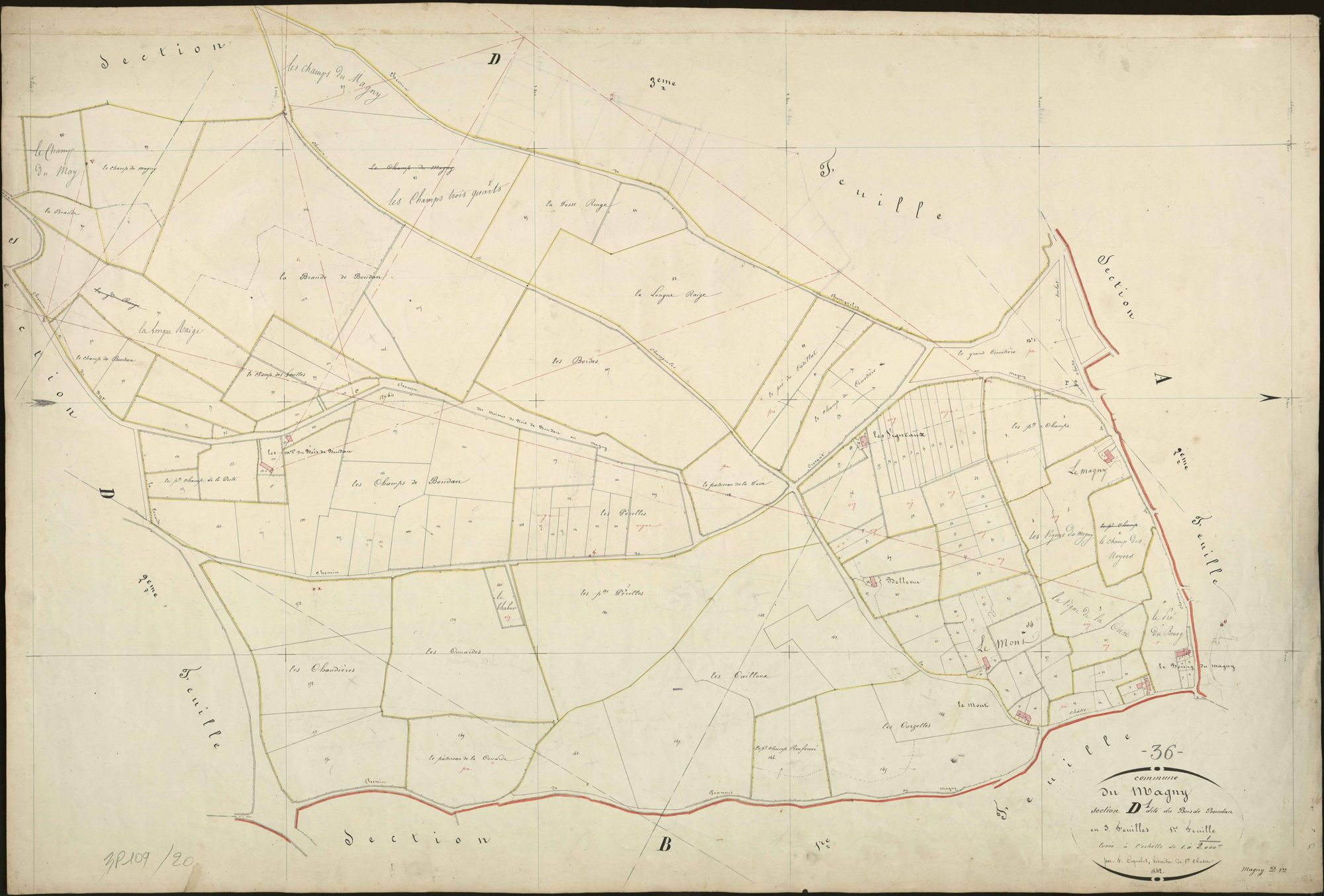 Magny - Section D1, dite du Bois de Boudan.