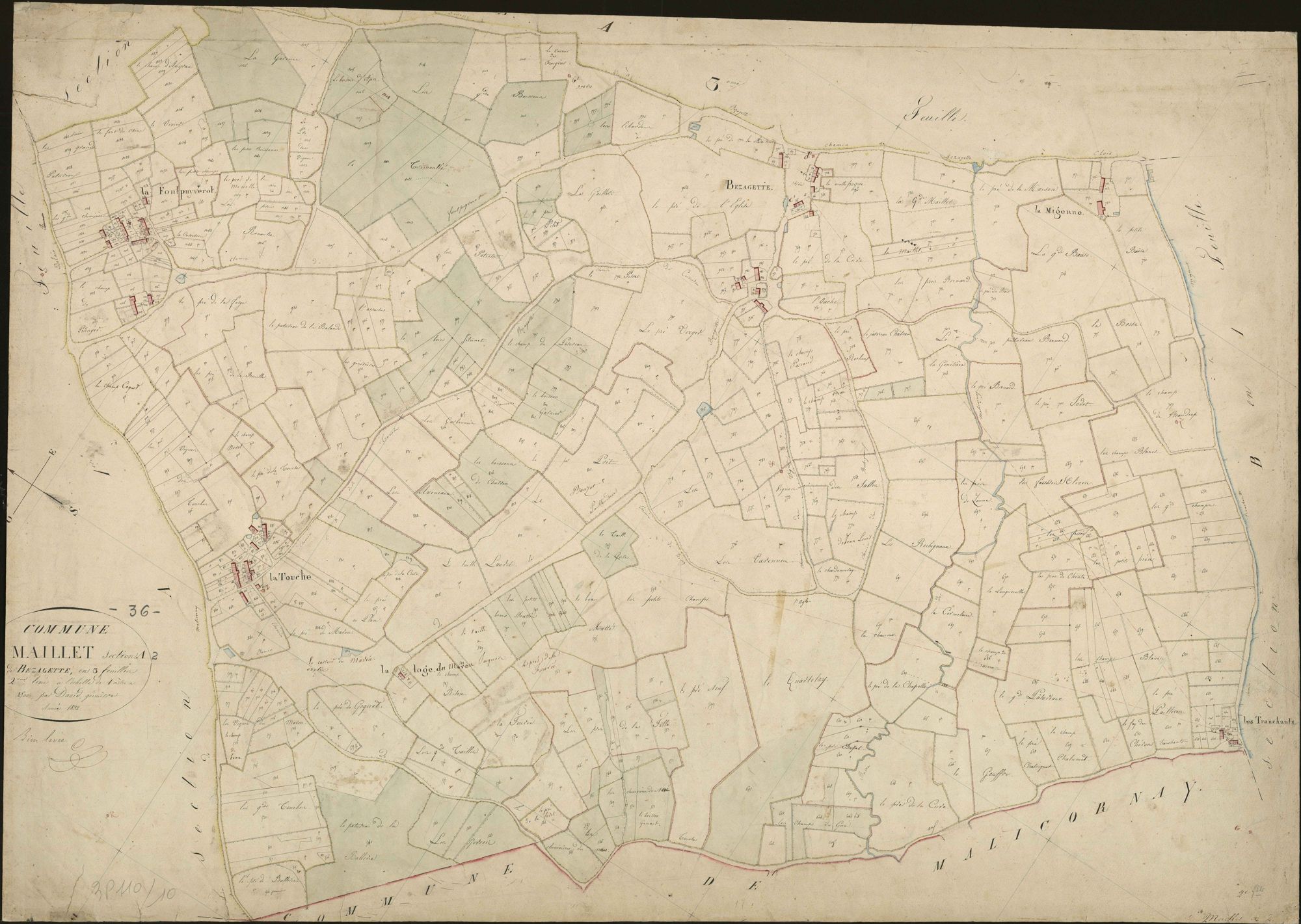 Maillet - Section A2, dite de Bézagette.