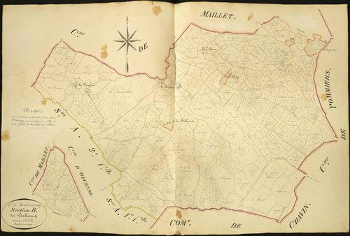 Malicornay - Section B, dite des Ballerais.