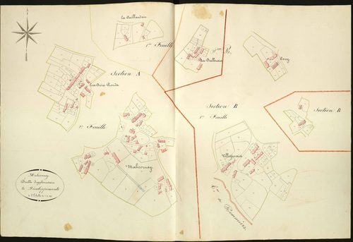 Malicornay - Sections A et B, feuille supplémentaire de développement.