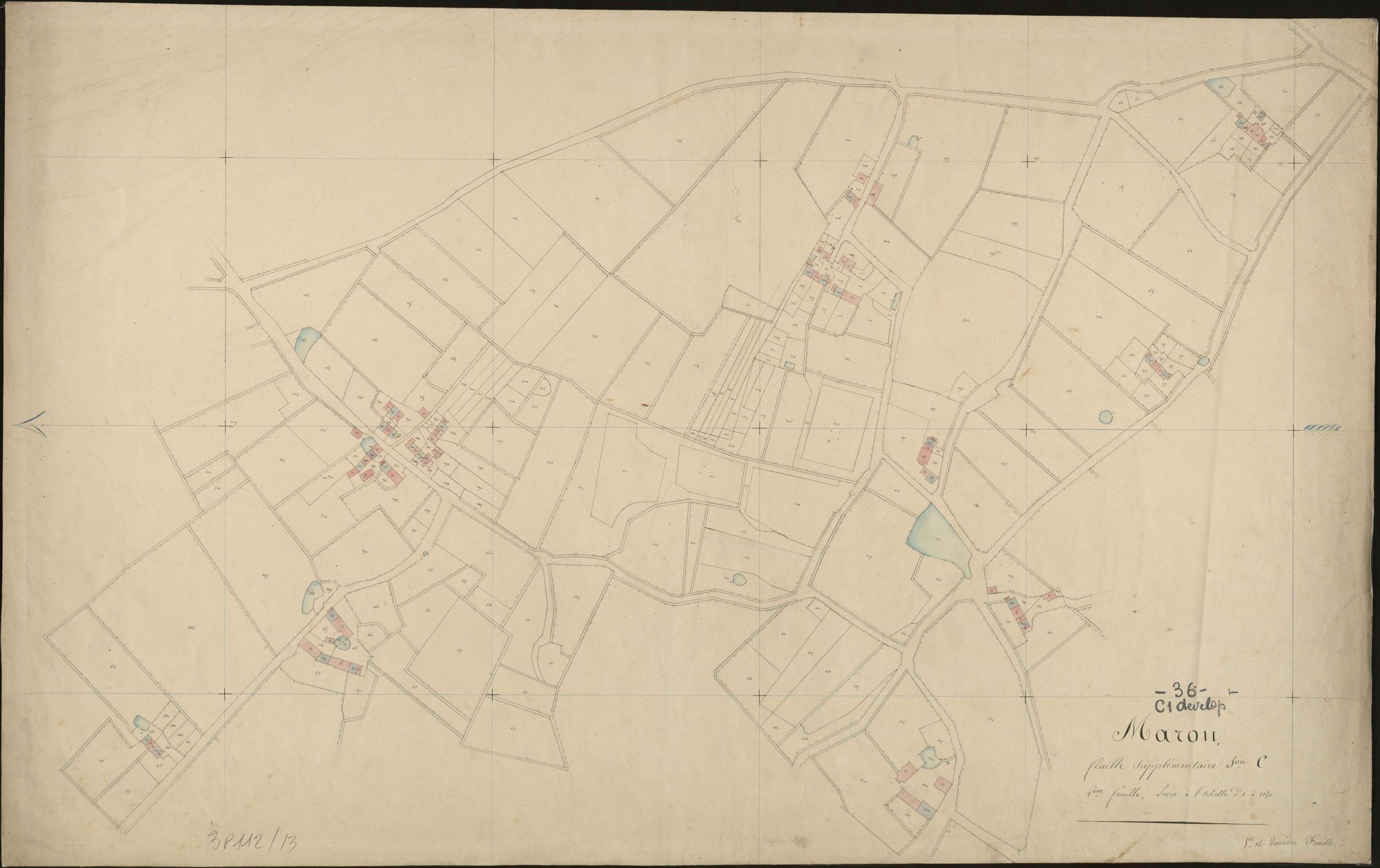 Mâron - Section C, feuille supplémentaire.