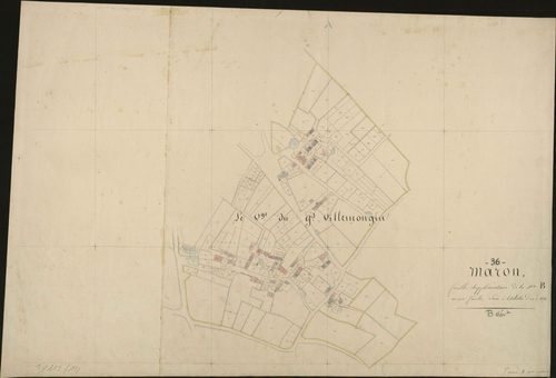 Mâron - Section B, feuille supplémentaire (le Grand Villemongin).