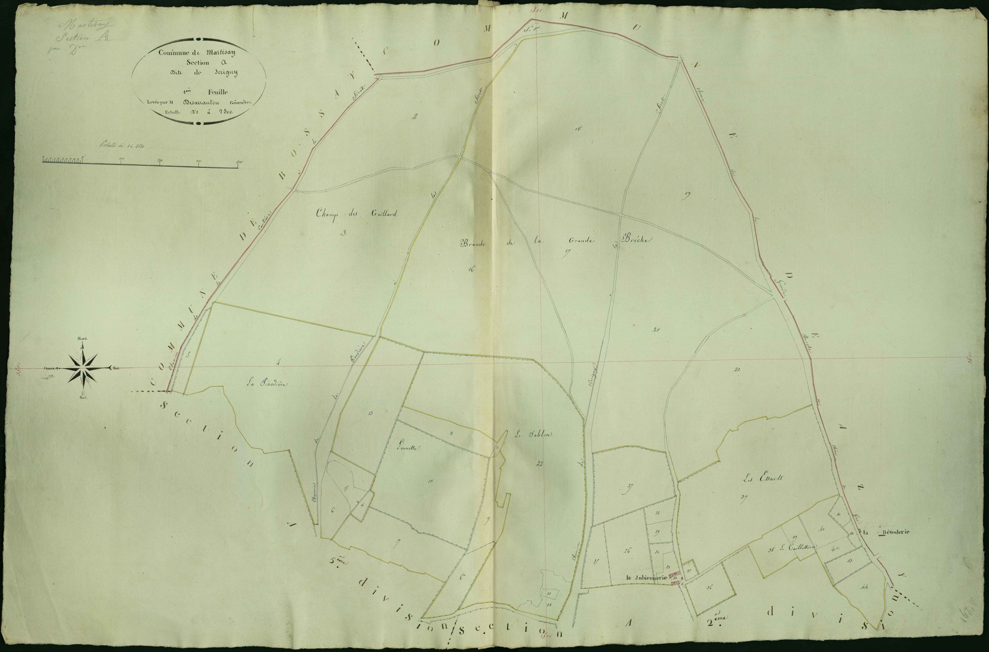 Martizay - Section A1, dite de Serigny.