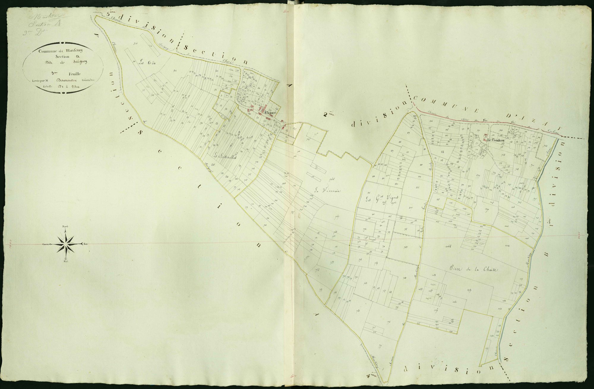 Martizay - Section A3, dite de Serigny.