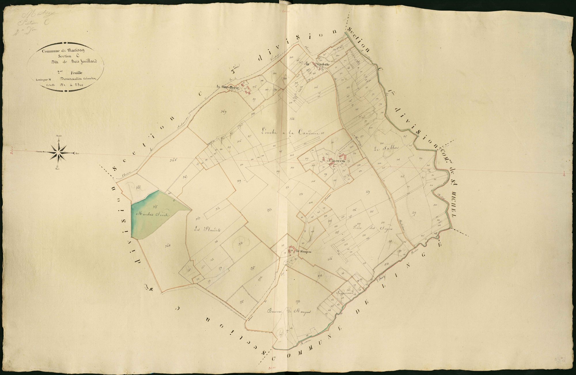 Martizay - Section C2, dite de Bois feuillard.