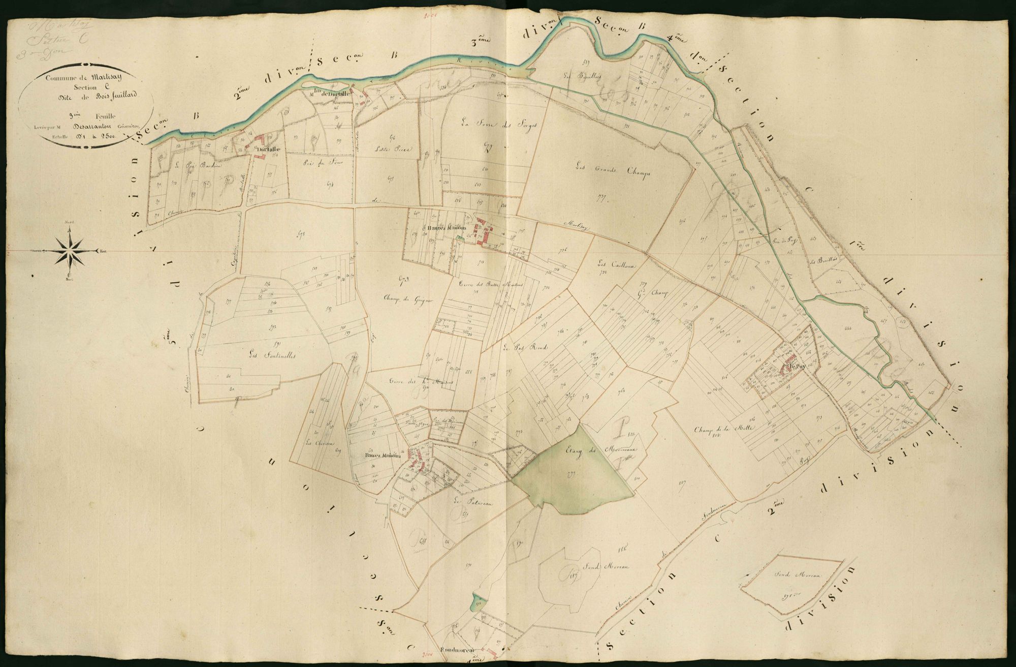 Martizay - Section C3, dite de Bois feuillard.