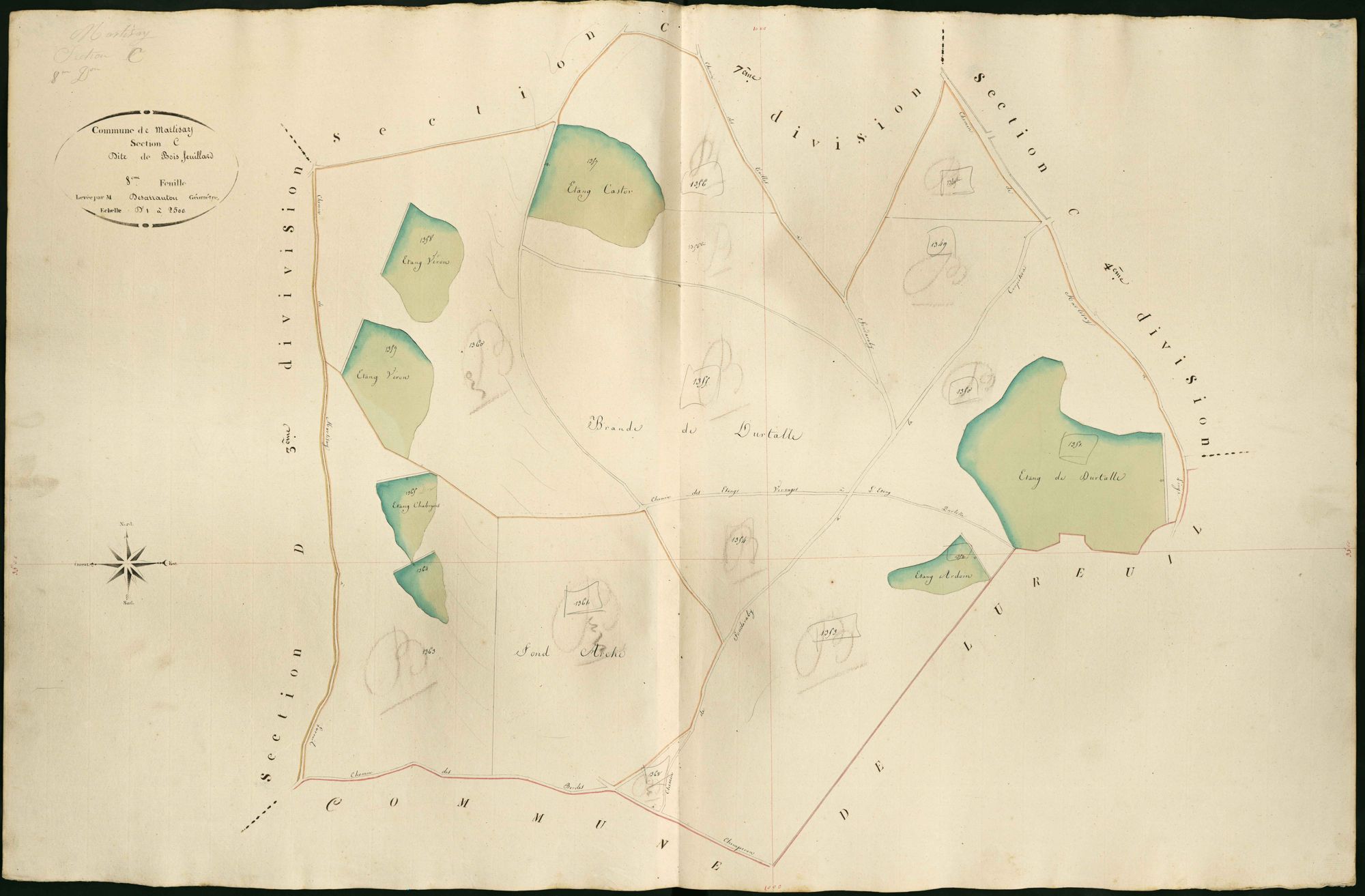 Martizay - Section C8, dite de Bois feuillard.