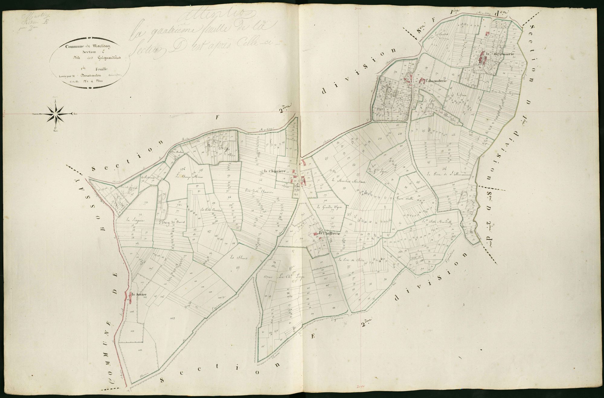Martizay - Section E1, dite des Guignardières.