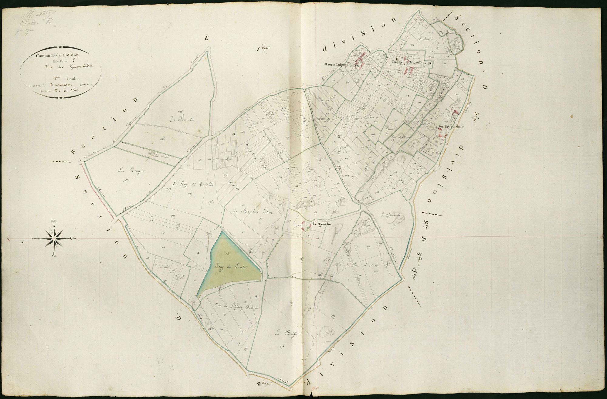 Martizay - Section E2, dite des Guignardières.