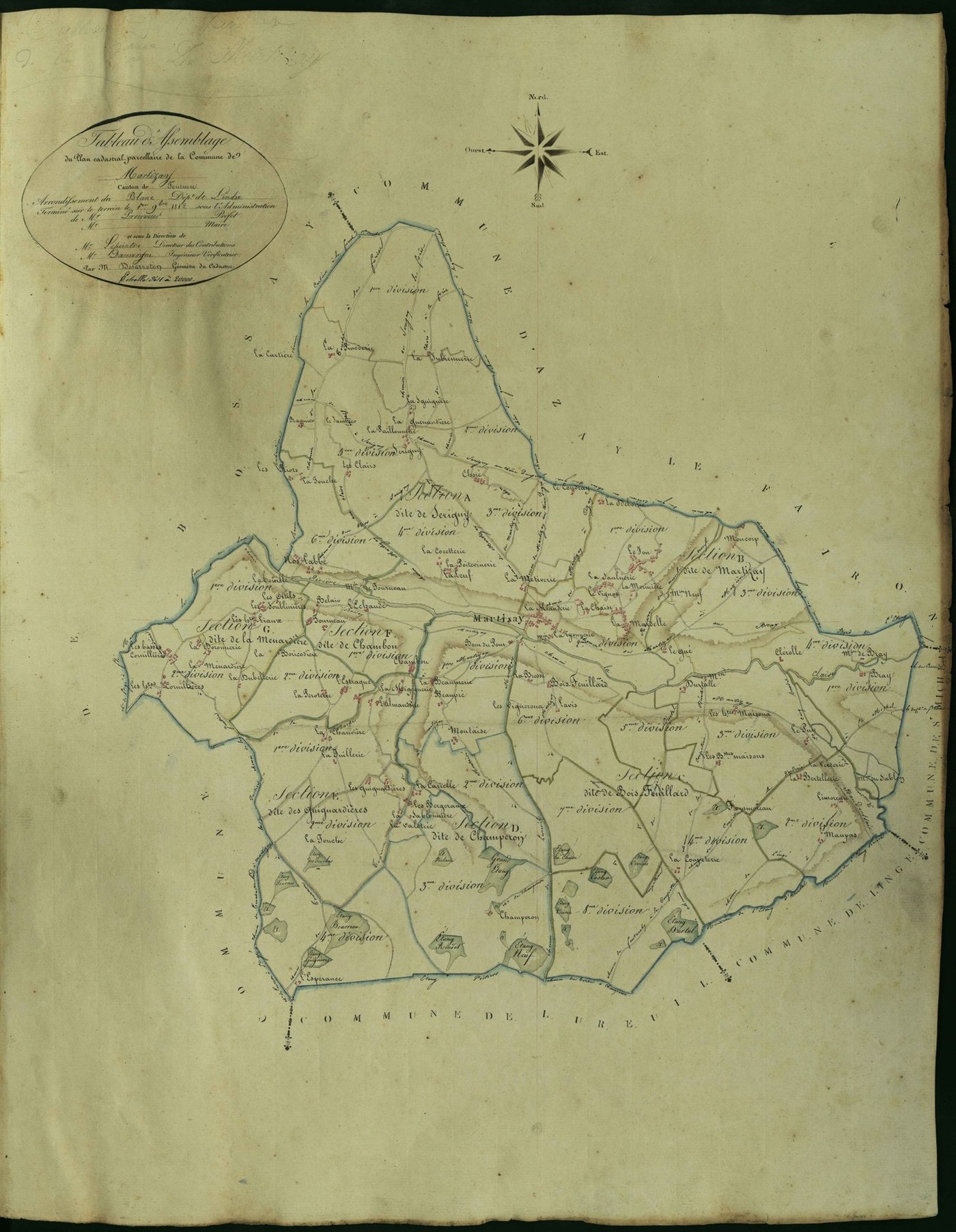 Martizay - Tableau d'assemblage.