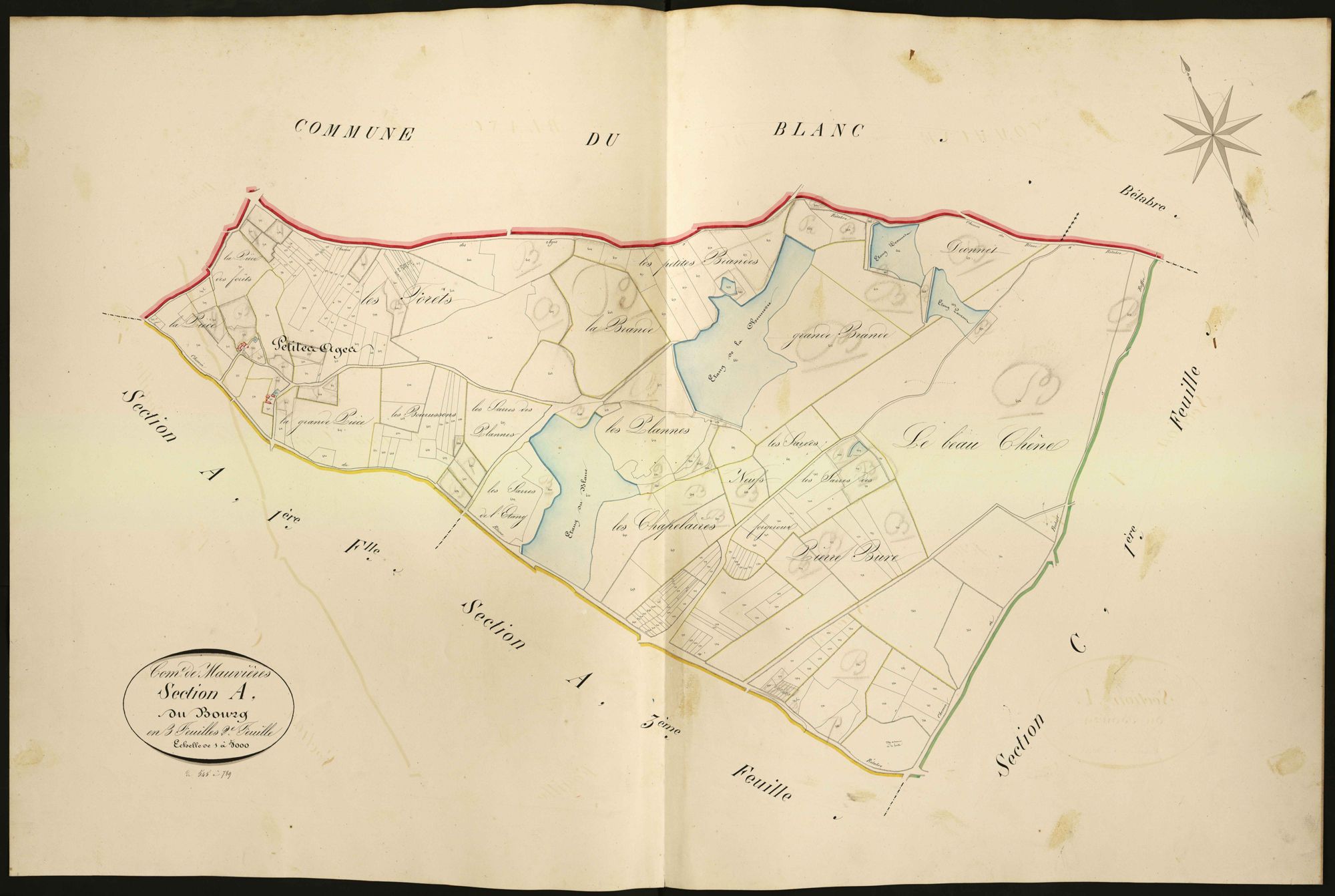 Mauvières - Section A2, dite du Bourg.