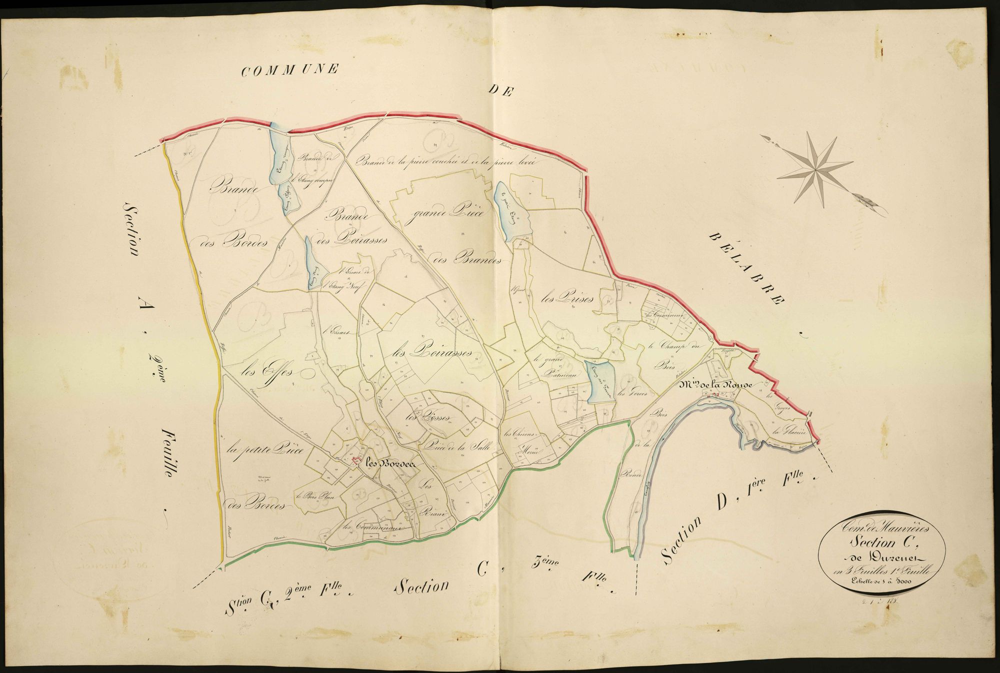 Mauvières - Section C1, dite de Durenet.