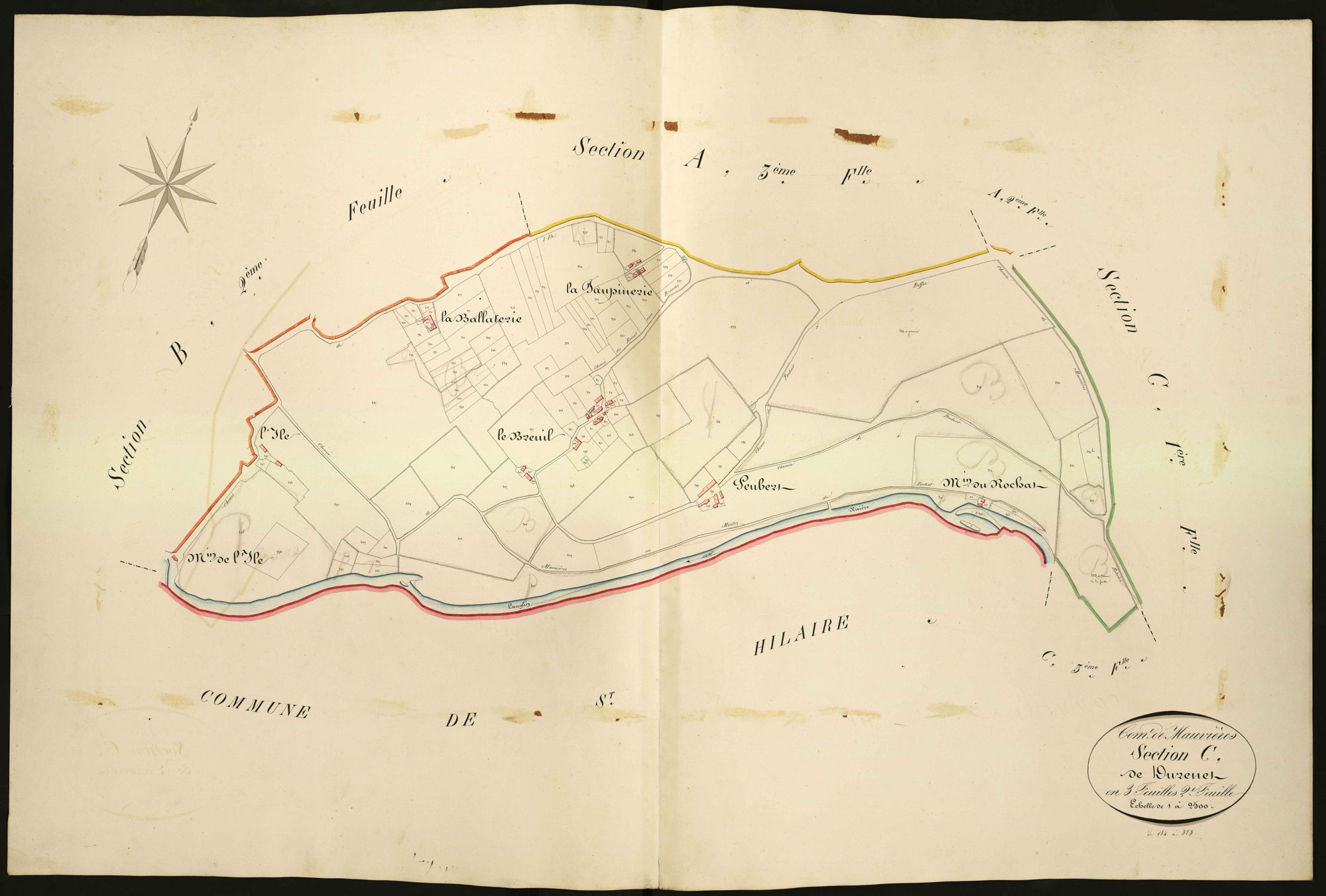 Mauvières - Section C2, dite de Durenet.