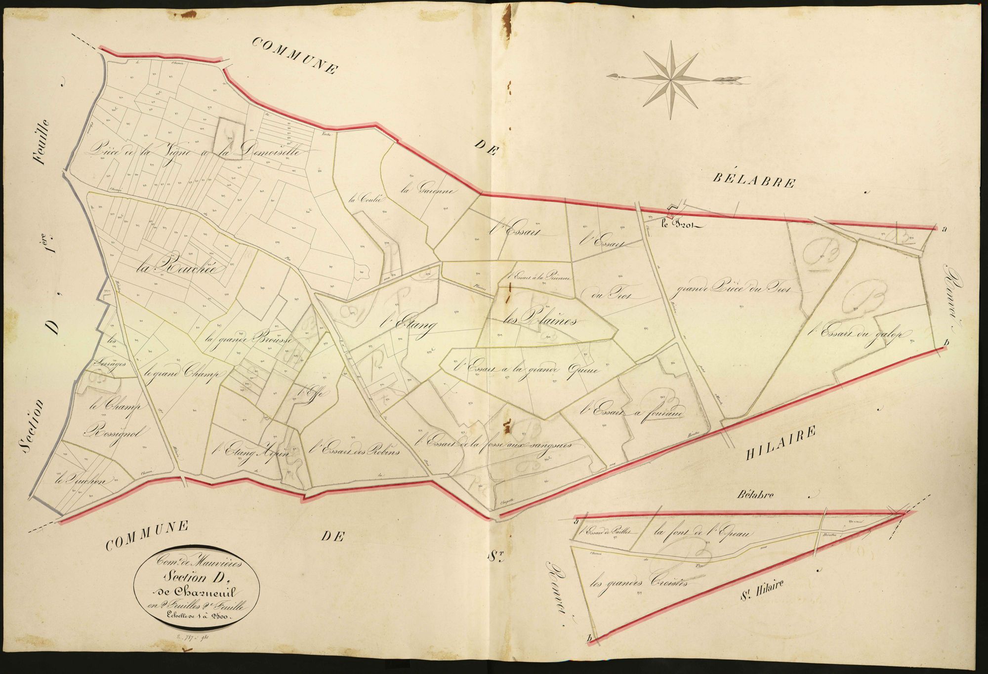 Mauvières - Section D2, dite de Charneuil.