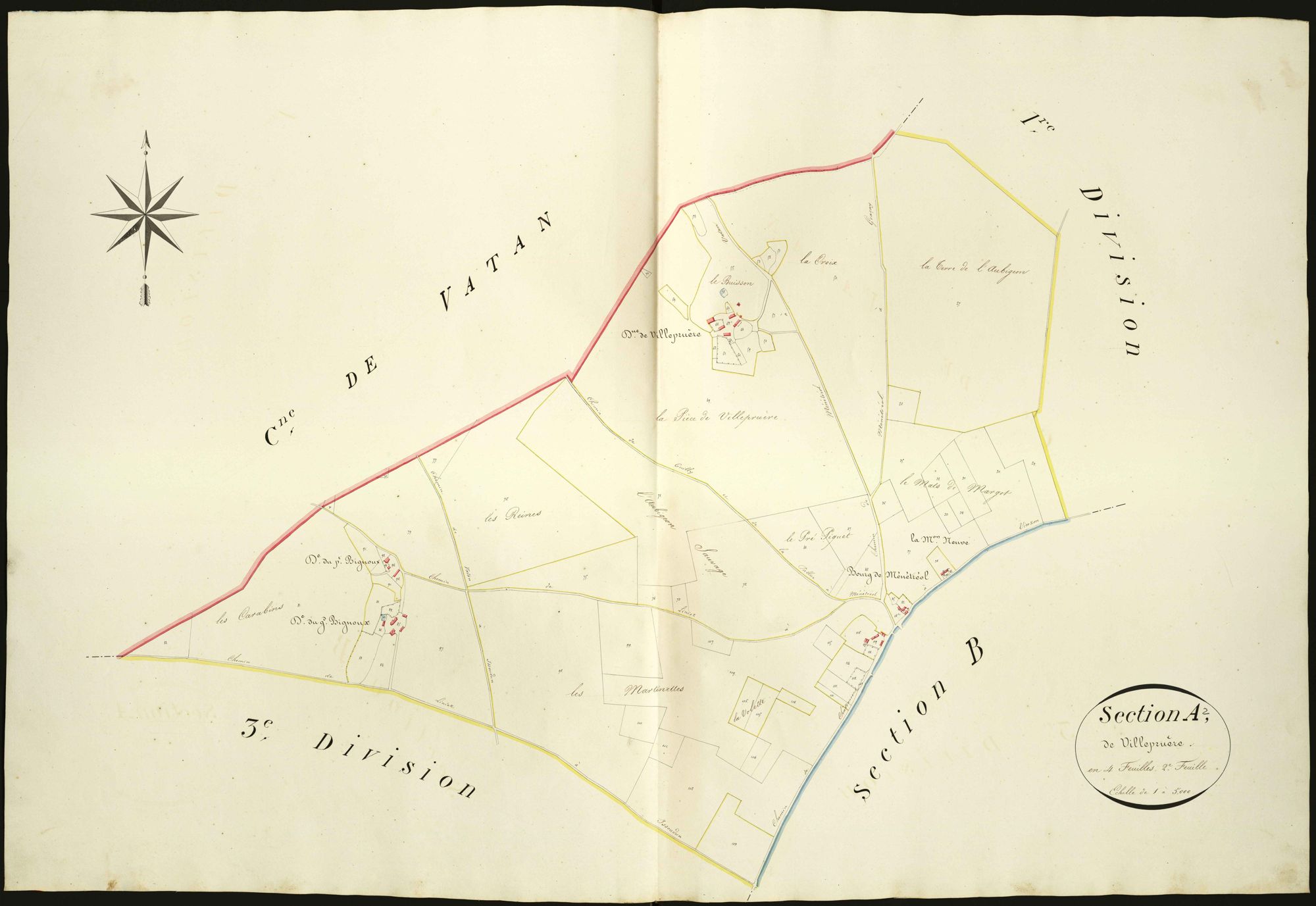 Ménétréols-sous-Vatan - Section A2, dite de Villepruère.