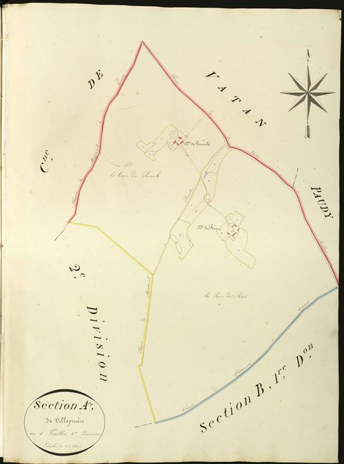 Ménétréols-sous-Vatan - Section A1, dite de Villepruère.