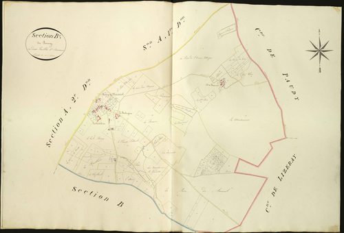 Ménétréols-sous-Vatan - Section B1, dite du Bourg.