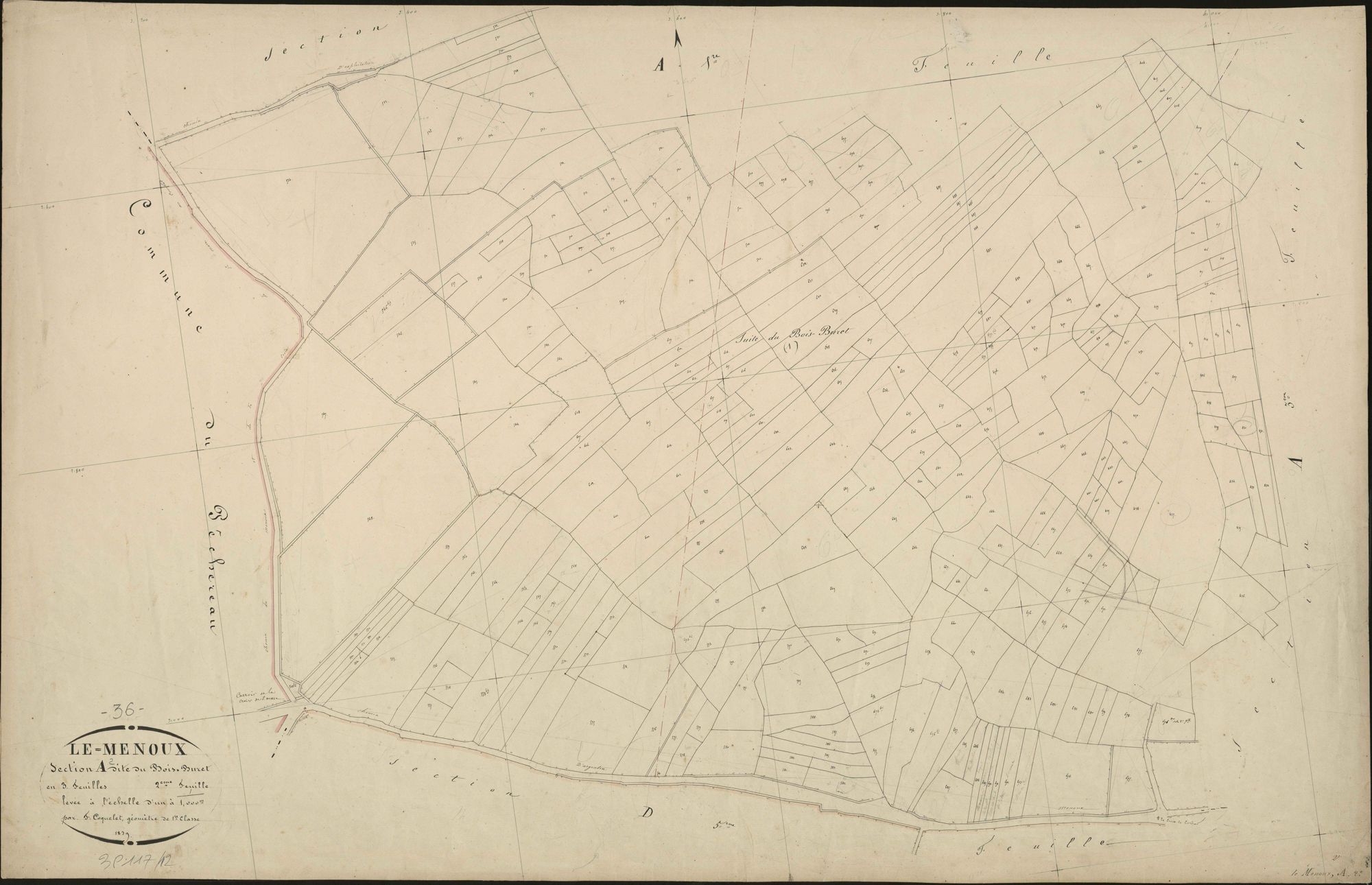 Menoux - Section A2, dite du Bois Buret.