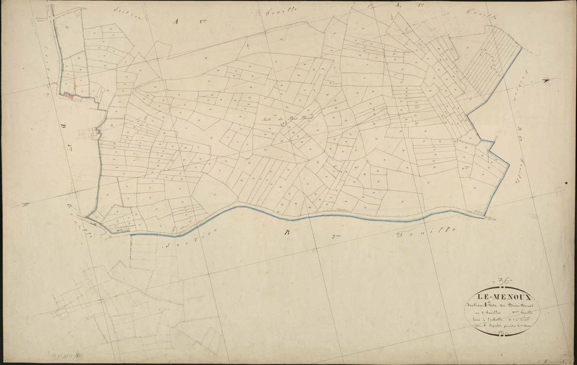 Menoux - Section A3, dite du Bois Buret.