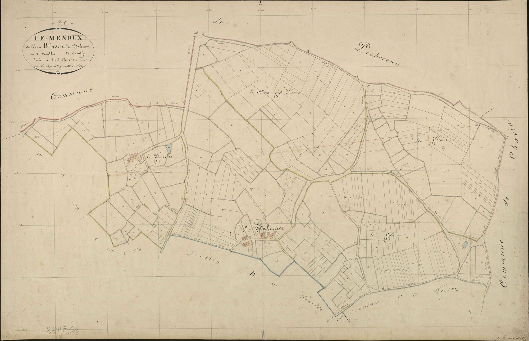 Menoux - Section B1, dite de la Balicave.