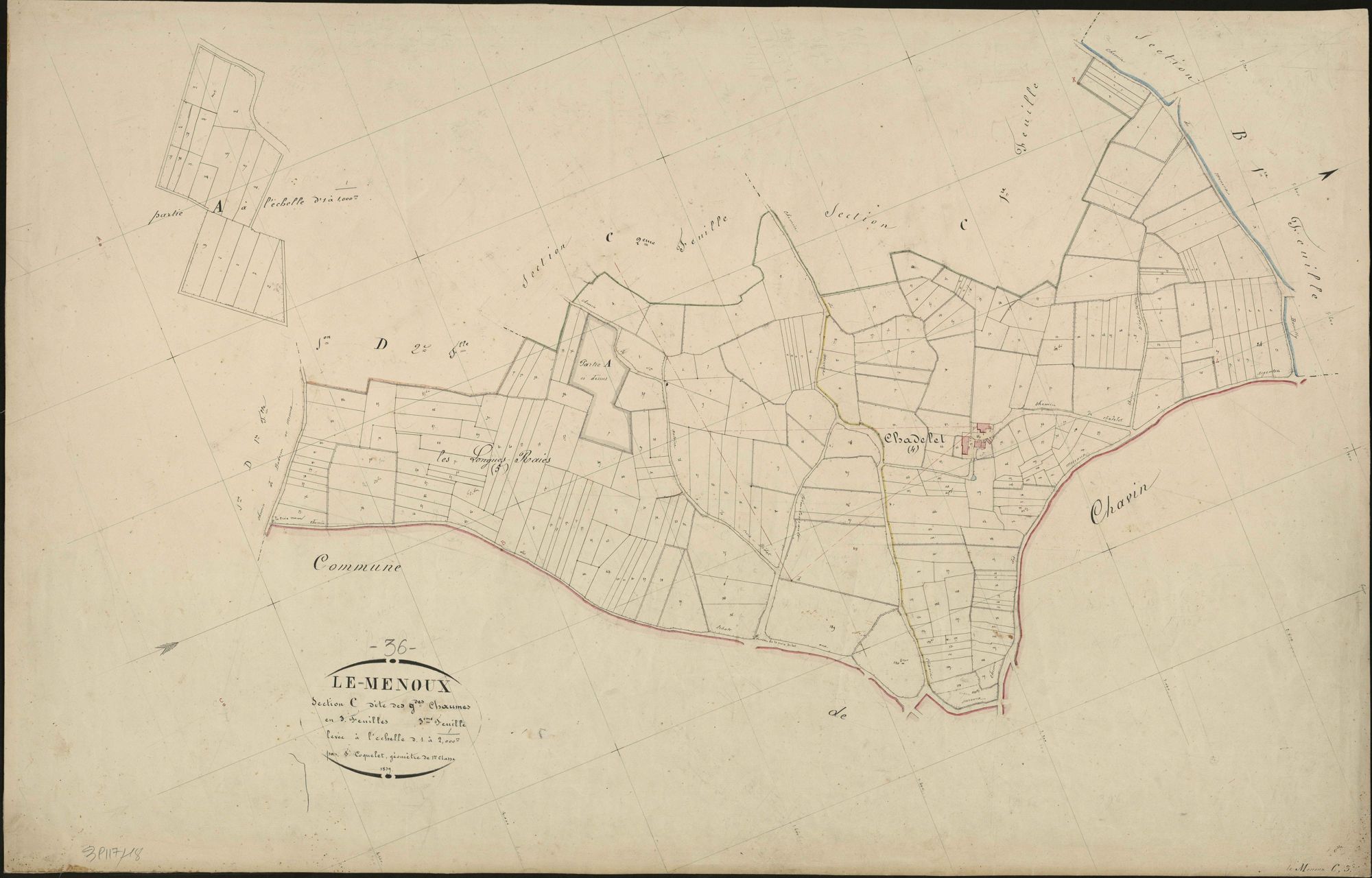 Menoux - Section C3, dite Des Grandes Chaumes.