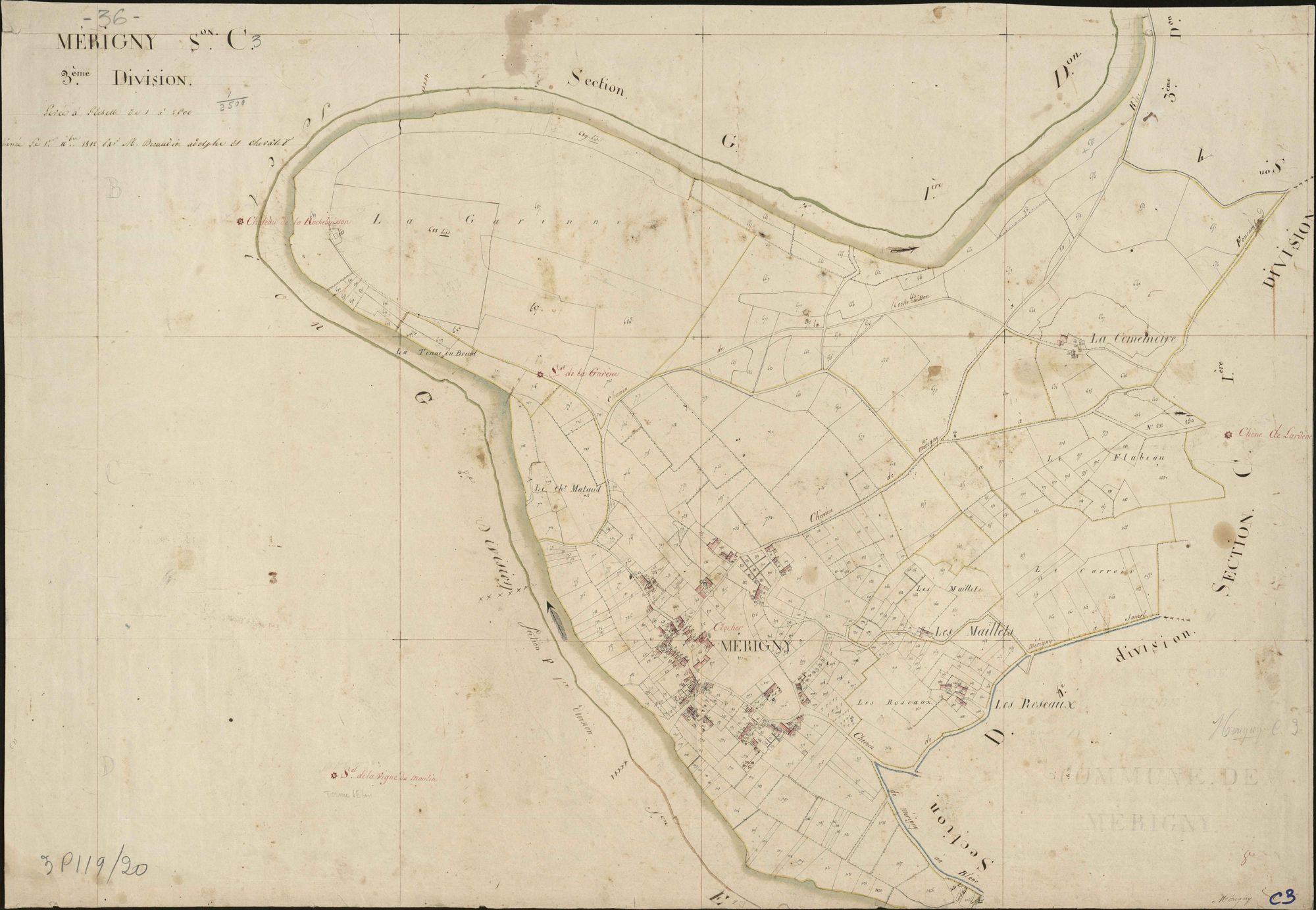Mérigny - Section C3, [dite du Bourg].