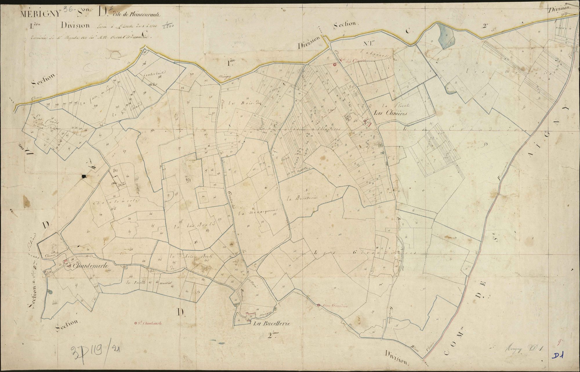 Mérigny - Section D1, dite de Plaincourault.