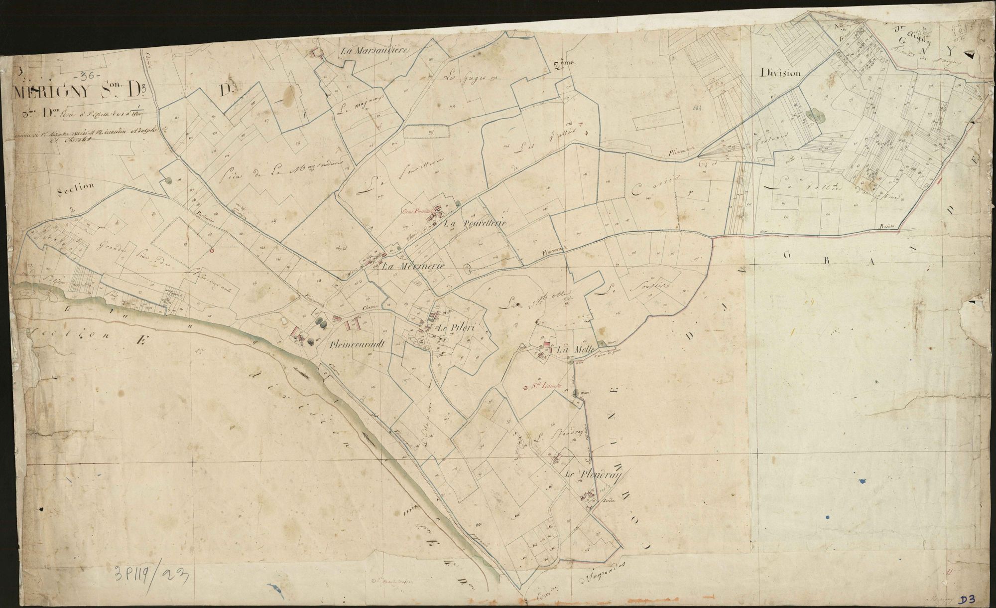 Mérigny - Section D3, [dite de Plaincourault].