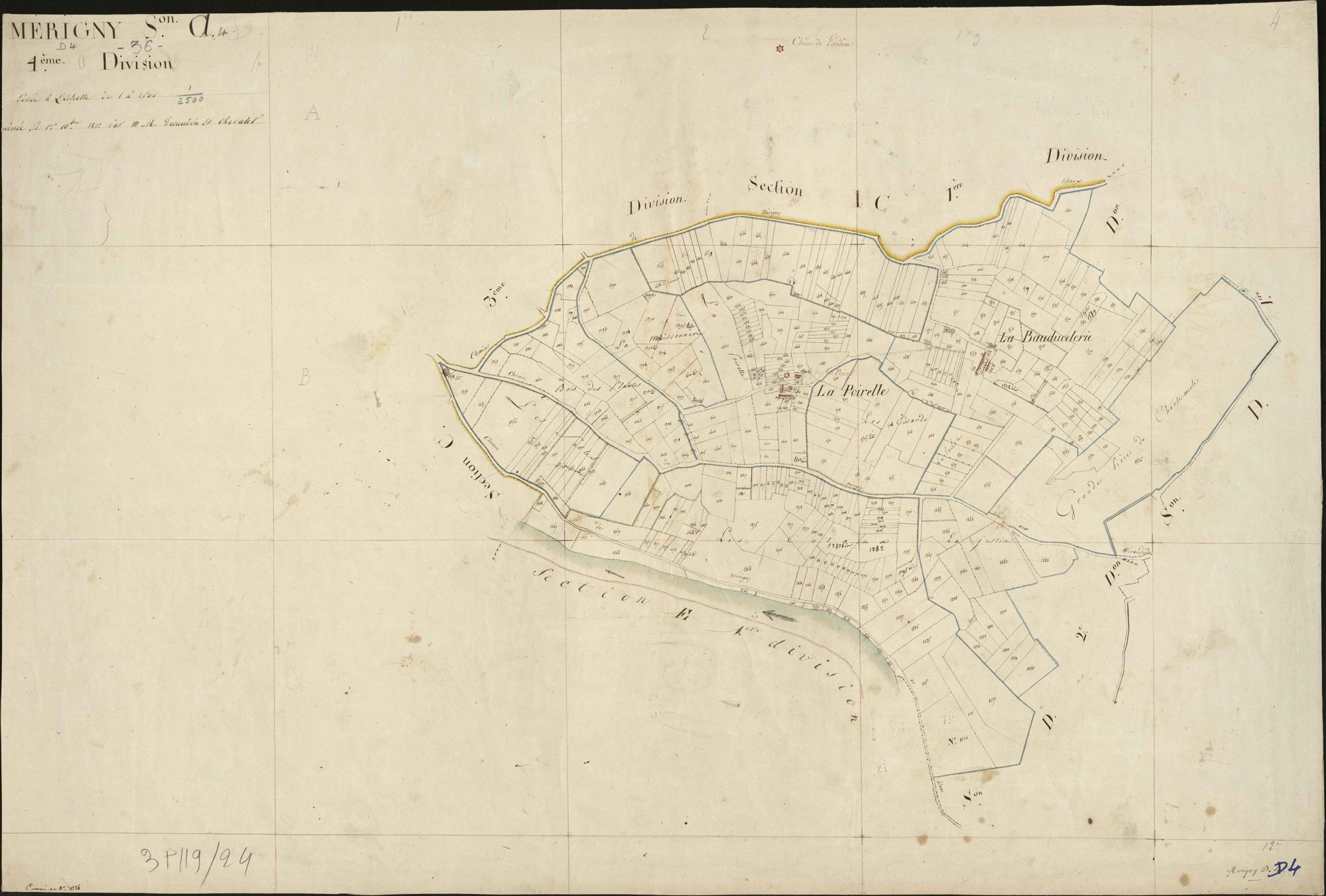 Mérigny - Section D4, [dite de Plaincourault].