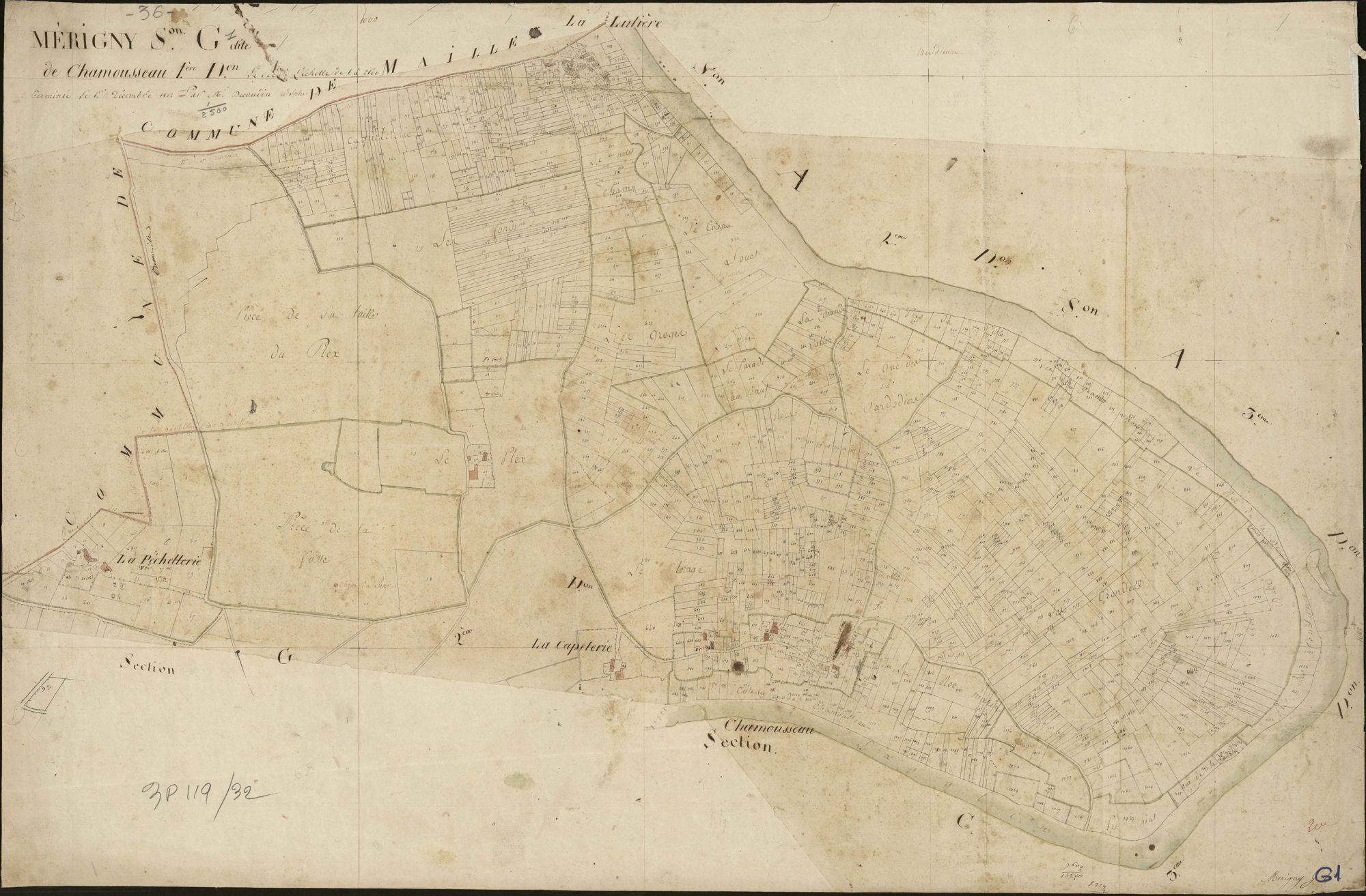 Mérigny - Section G1, dite de Chamousseau.