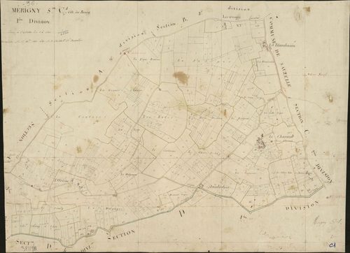 Mérigny - Section C1, dite du Bourg.