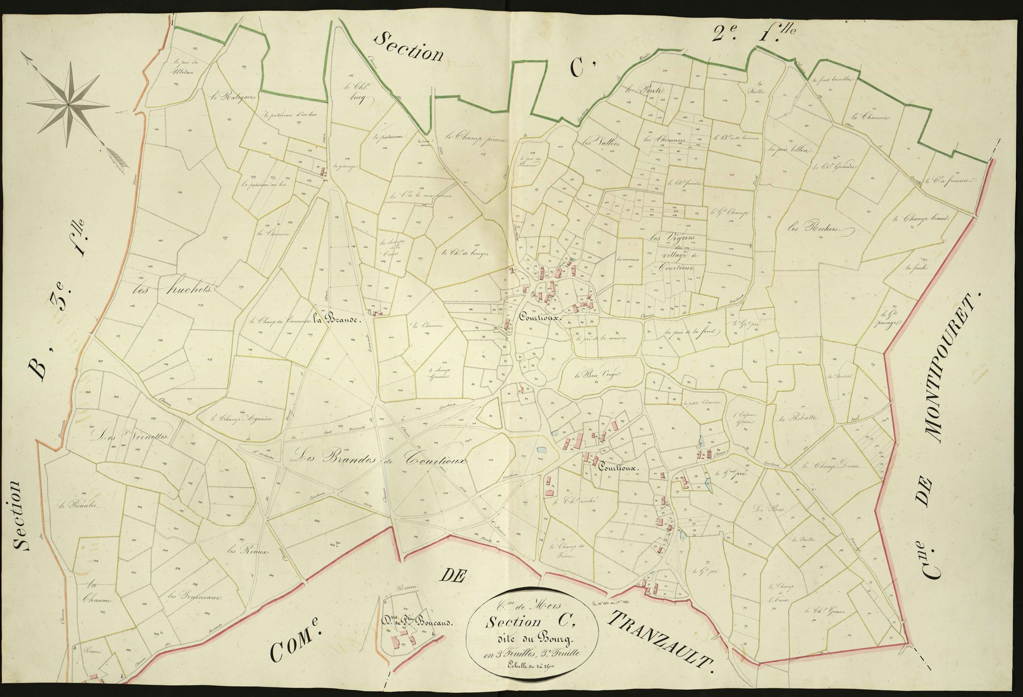 Mers-sur-Indre - Section C3, dite du Bourg.