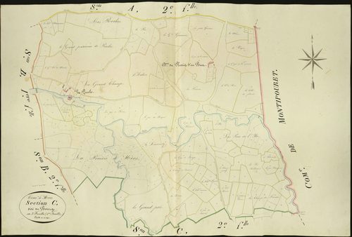 Mers-sur-Indre - Section C1, dite du Bourg.