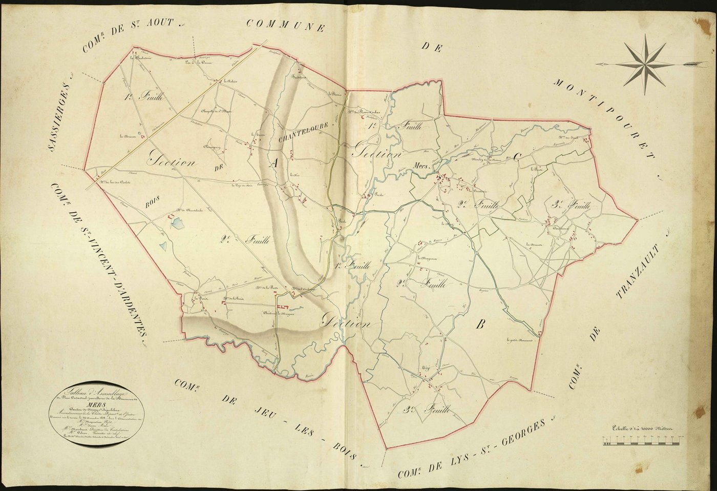 Mers-sur-Indre - Tableau d'assemblage.