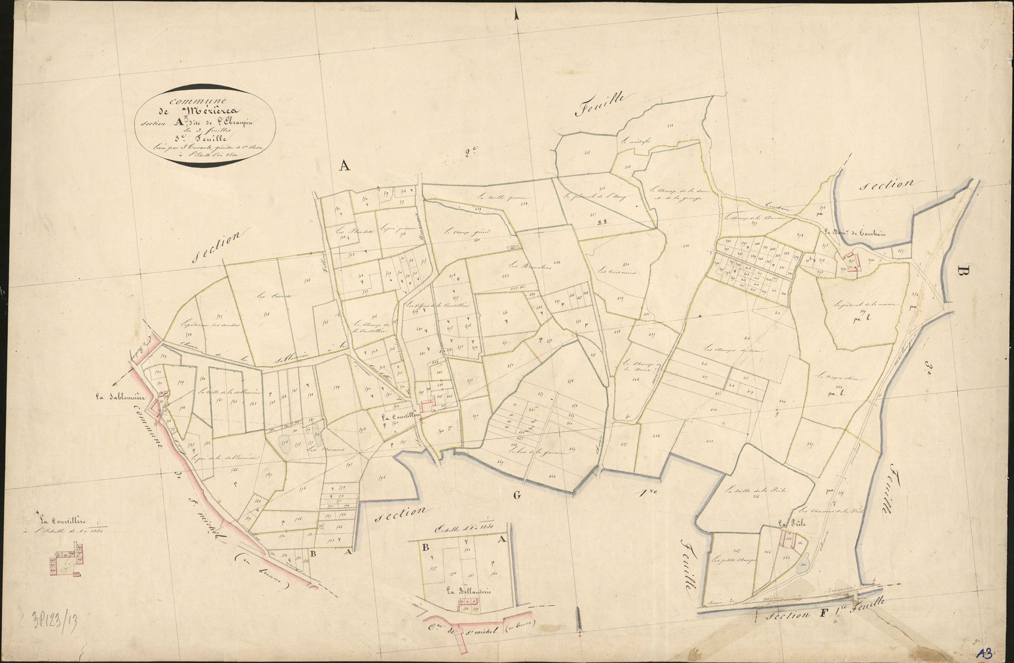 Mézières-en-Brenne - Section A3, dite d'Ebeaupin.