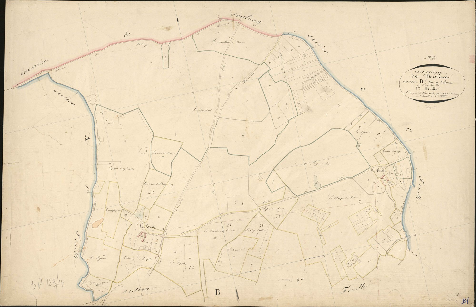 Mézières-en-Brenne - Section B1, dite de Selenne.