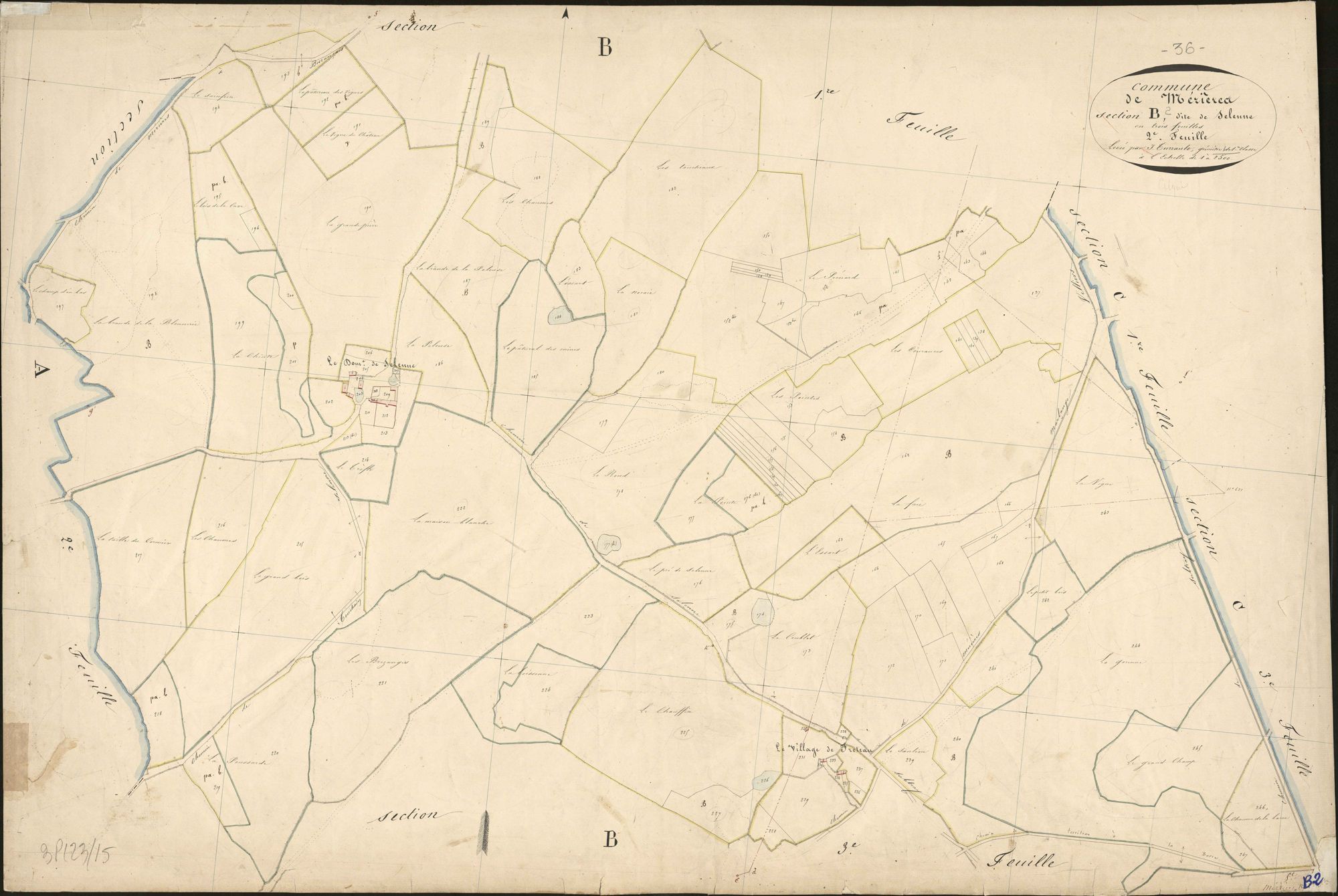 Mézières-en-Brenne - Section B2, dite de Selenne.
