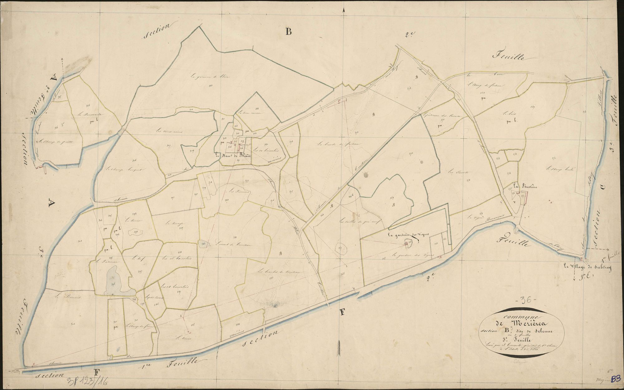 Mézières-en-Brenne - Section B3, dite de Selenne.