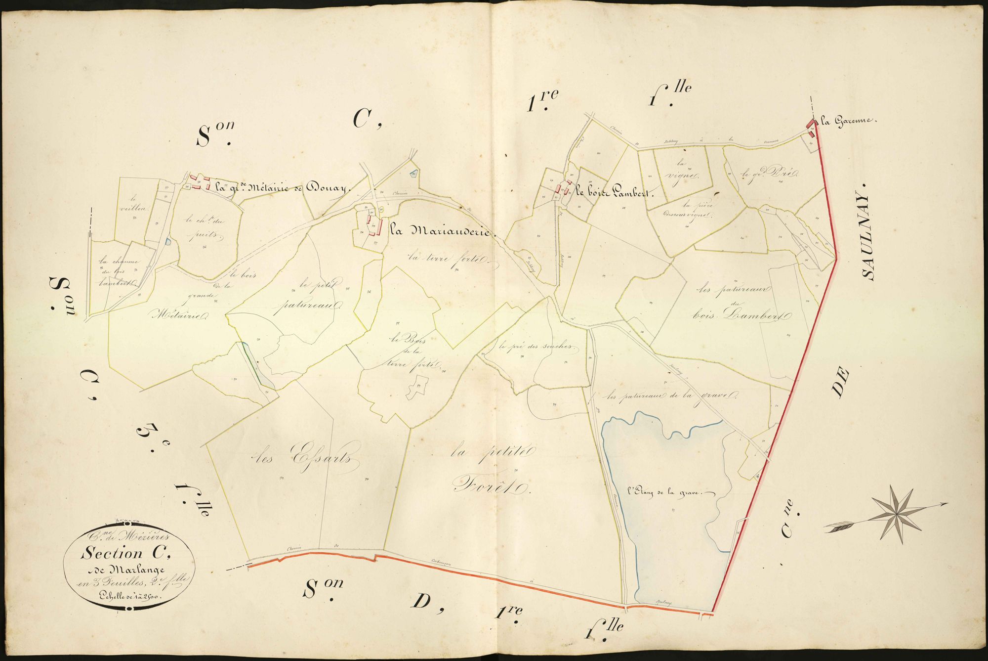 Mézières-en-Brenne - Section C2, dite de Marlange.