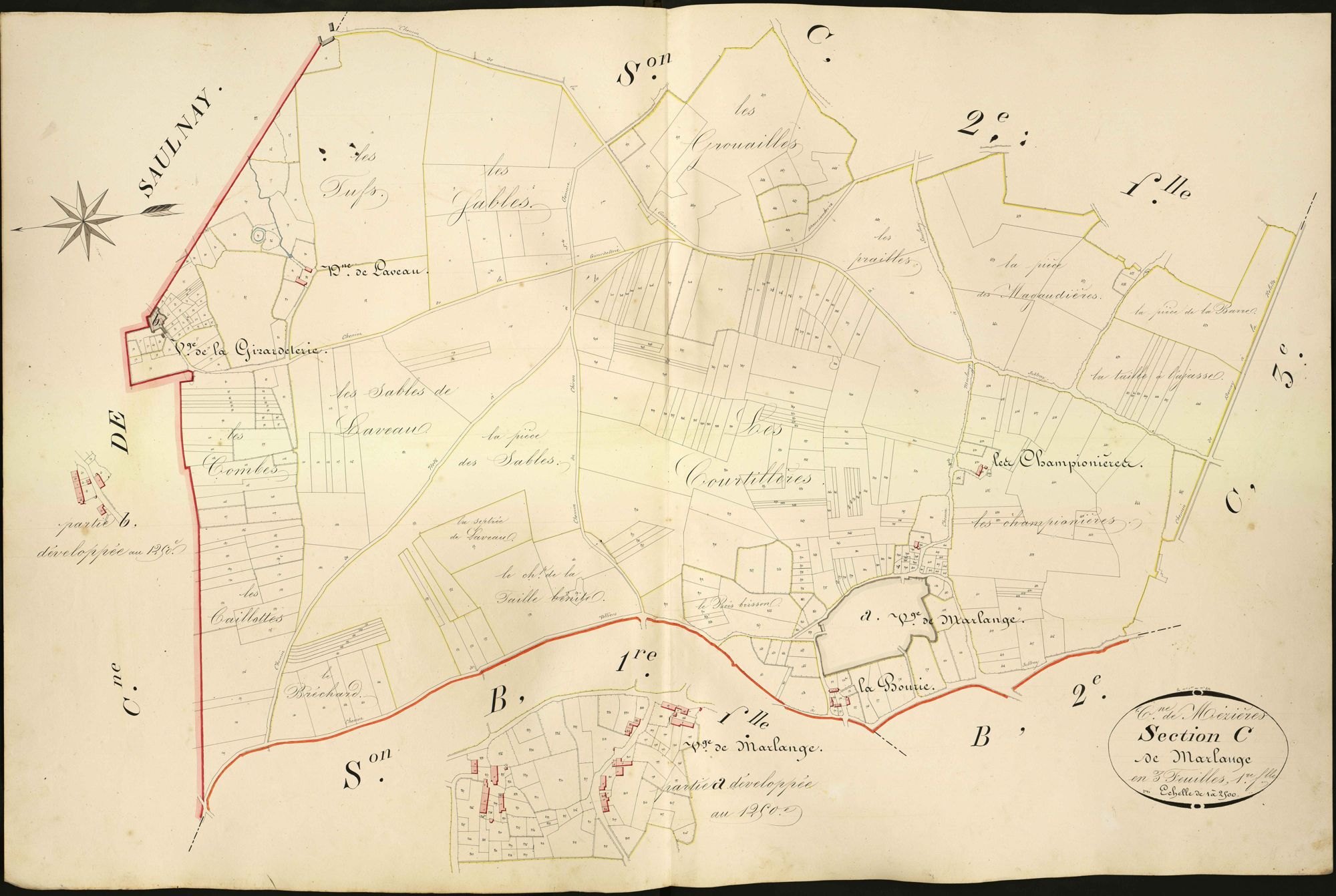 Mézières-en-Brenne - Section C1, dite de Marlange.