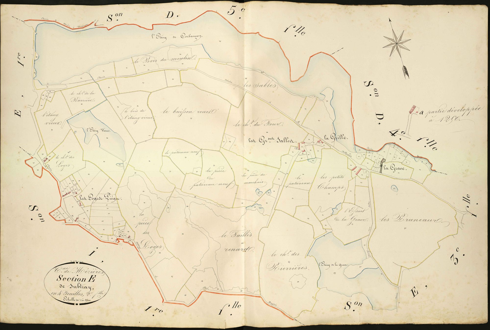 Mézières-en-Brenne - Section E2, dite de Subtray.