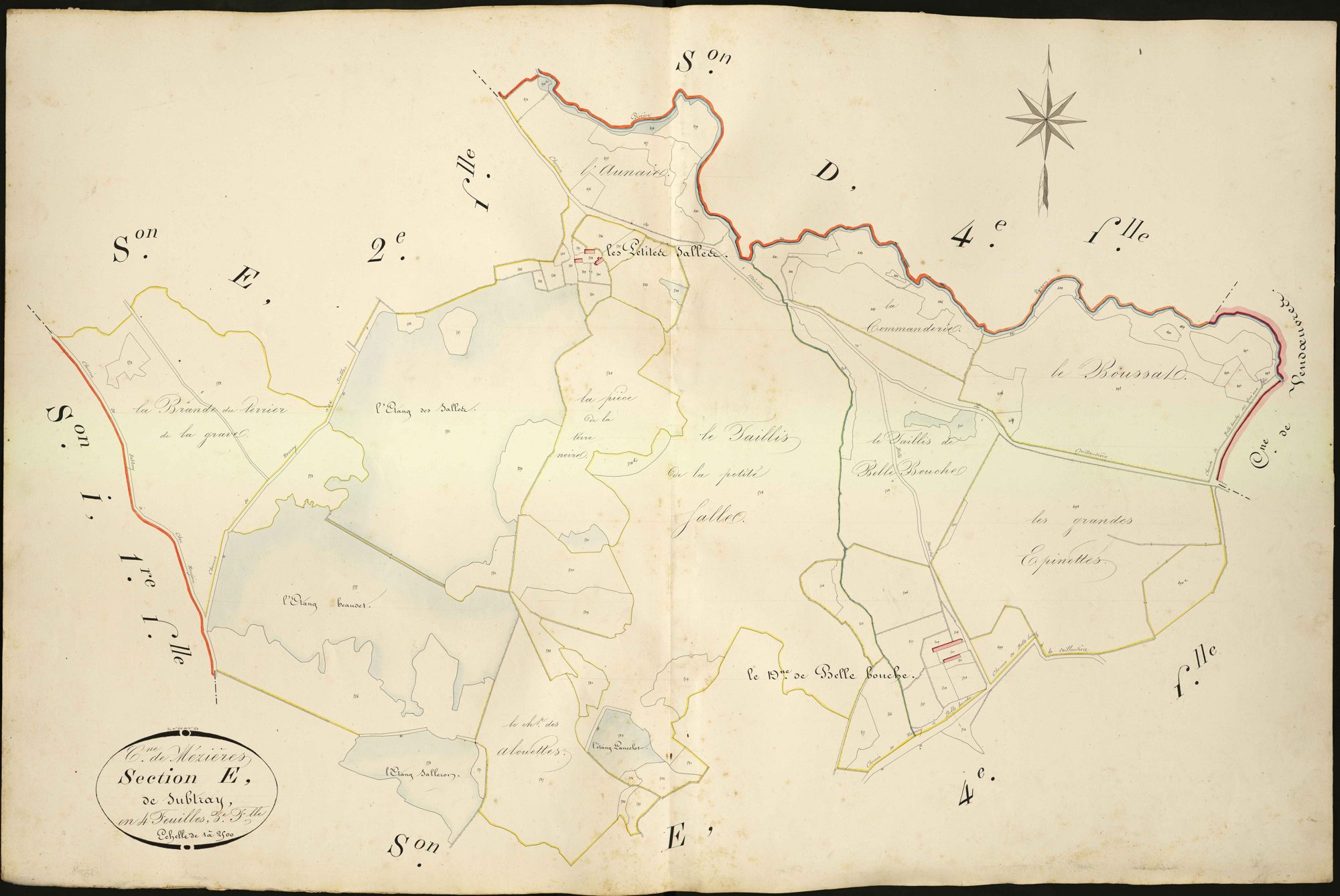Mézières-en-Brenne - Section E3, dite de Subtray.