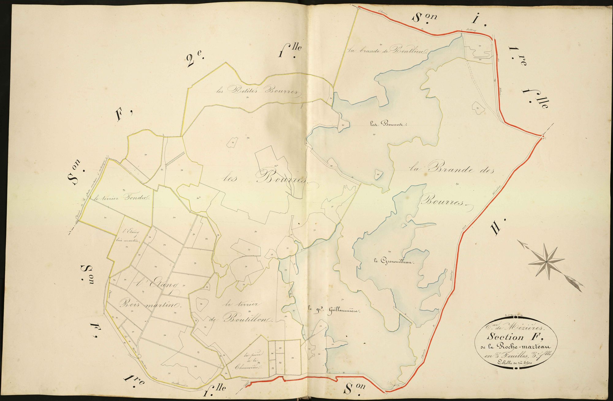 Mézières-en-Brenne - Section F3, dite de Roche Marteau.