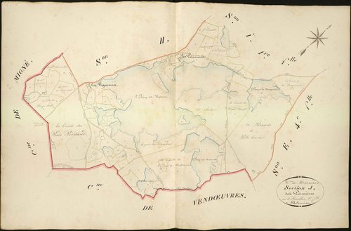 Mézières-en-Brenne - Section I2, dite de Périnières.
