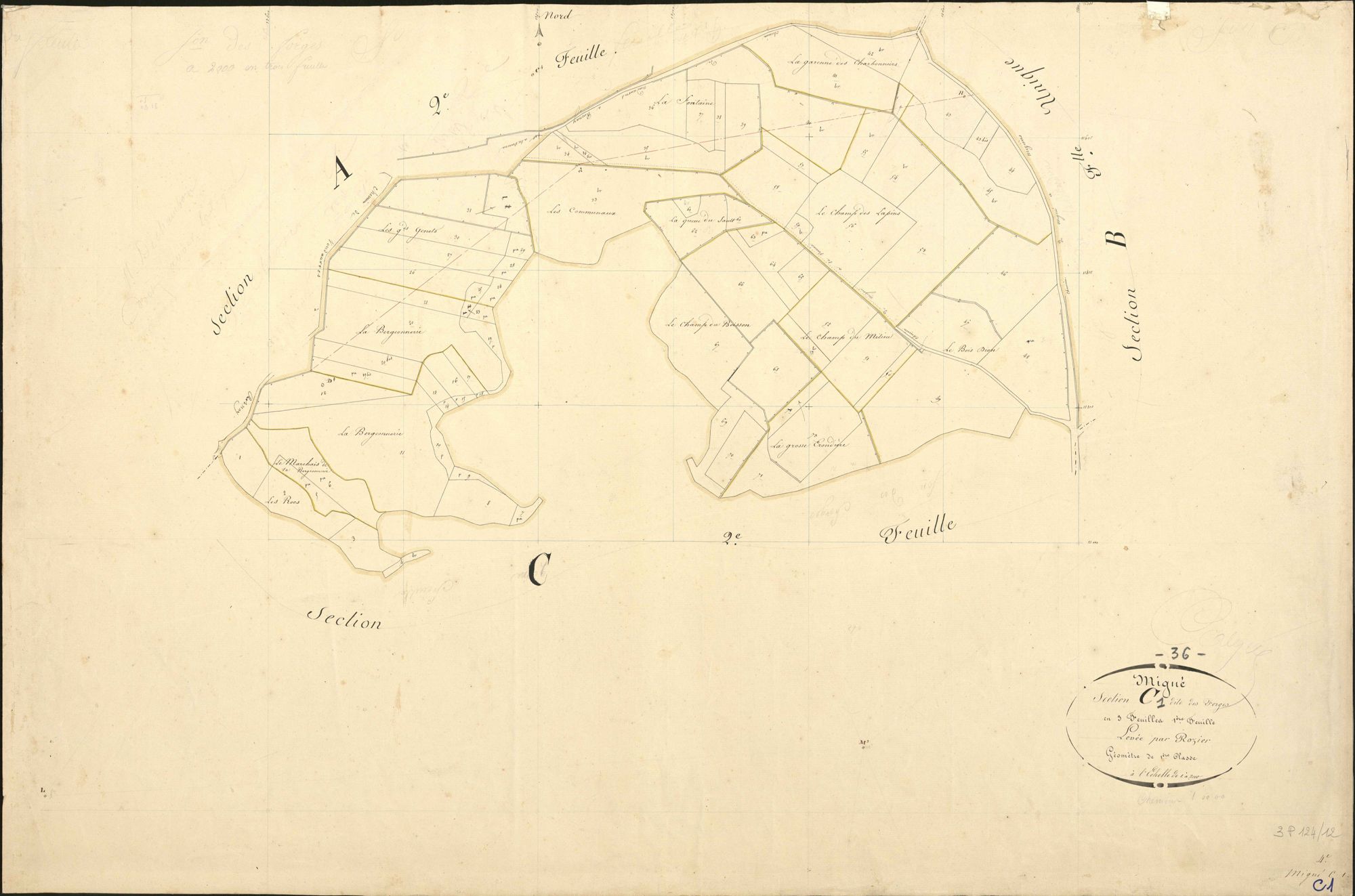 Migné - Section C1, dite des Forges.