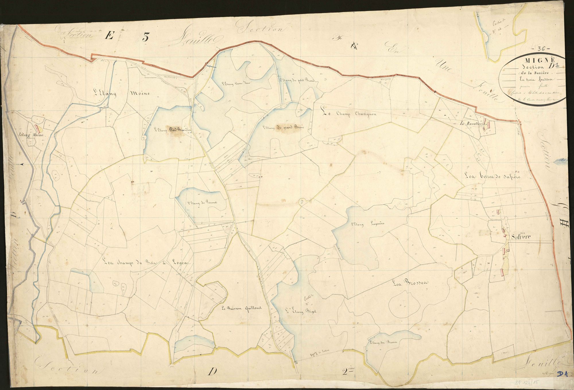 Migné - Section D1, dite de la Bonière.