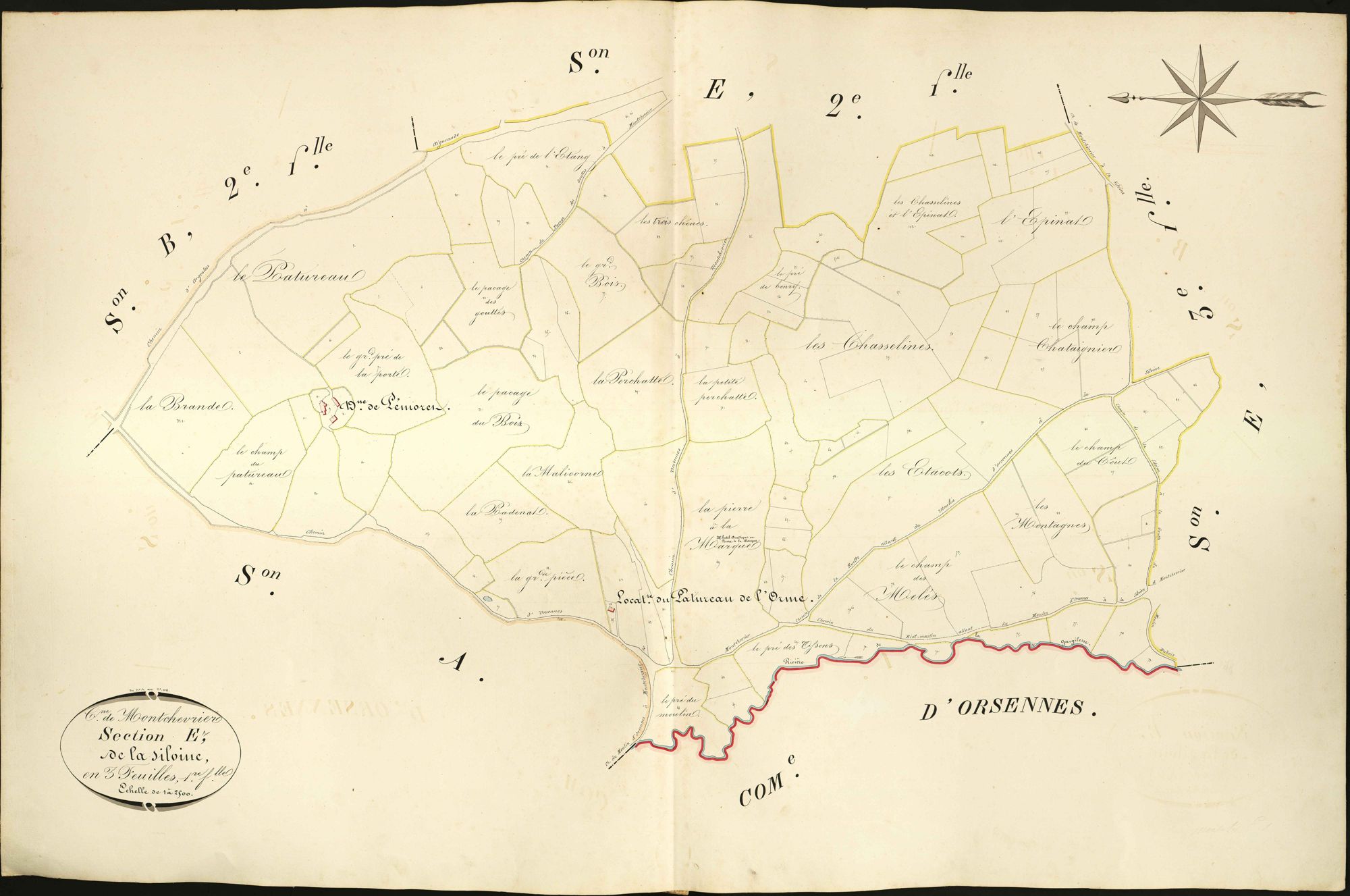 Montchevrier - Section E1, dite de la Silvine.
